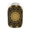 Gold Kaleidoscope Print Mesh Laundry Hamper