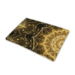 Gold Kaleidoscope Print Pet Cooling Mat Cover