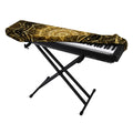 Gold Kaleidoscope Print Piano Keyboard Cover