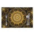 Gold Kaleidoscope Print Placemat