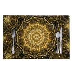 Gold Kaleidoscope Print Placemat