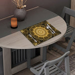 Gold Kaleidoscope Print Placemat