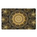 Gold Kaleidoscope Print Polyester Doormat