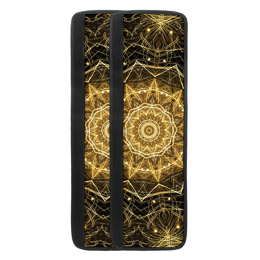 Gold Kaleidoscope Print Refrigerator Handle Covers
