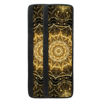 Gold Kaleidoscope Print Refrigerator Handle Covers