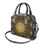 Gold Kaleidoscope Print Shoulder Handbag