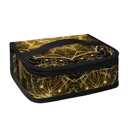 Gold Kaleidoscope Print Small Lunch Bag