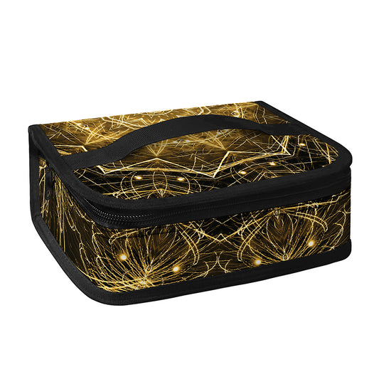 Gold Kaleidoscope Print Small Lunch Bag