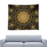 Gold Kaleidoscope Print Tapestry