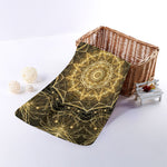 Gold Kaleidoscope Print Towel