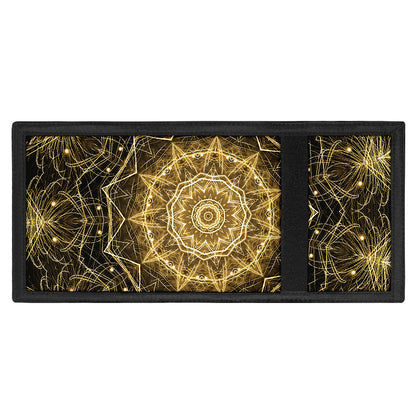 Gold Kaleidoscope Print Trifold Wallet