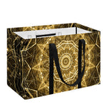 Gold Kaleidoscope Print Utility Tote Bag