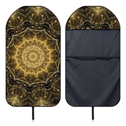 Gold Kaleidoscope Print Waterproof Car Seat Cover
