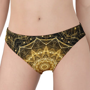 Gold Kaleidoscope Print Women's Panties