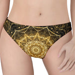 Gold Kaleidoscope Print Women's Thong