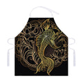 Gold Koi Carp Fish Print Adjustable Apron