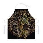 Gold Koi Carp Fish Print Adjustable Apron