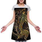 Gold Koi Carp Fish Print Adjustable Apron