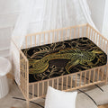 Gold Koi Carp Fish Print Baby Crib Sheet