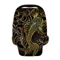 Gold Koi Carp Fish Print Baby Seat Cover