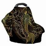 Gold Koi Carp Fish Print Baby Seat Cover