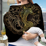 Gold Koi Carp Fish Print Baby Seat Cover