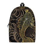Gold Koi Carp Fish Print Backpack