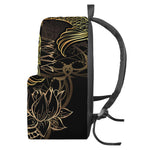 Gold Koi Carp Fish Print Backpack