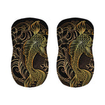 Gold Koi Carp Fish Print Bar Stool Covers