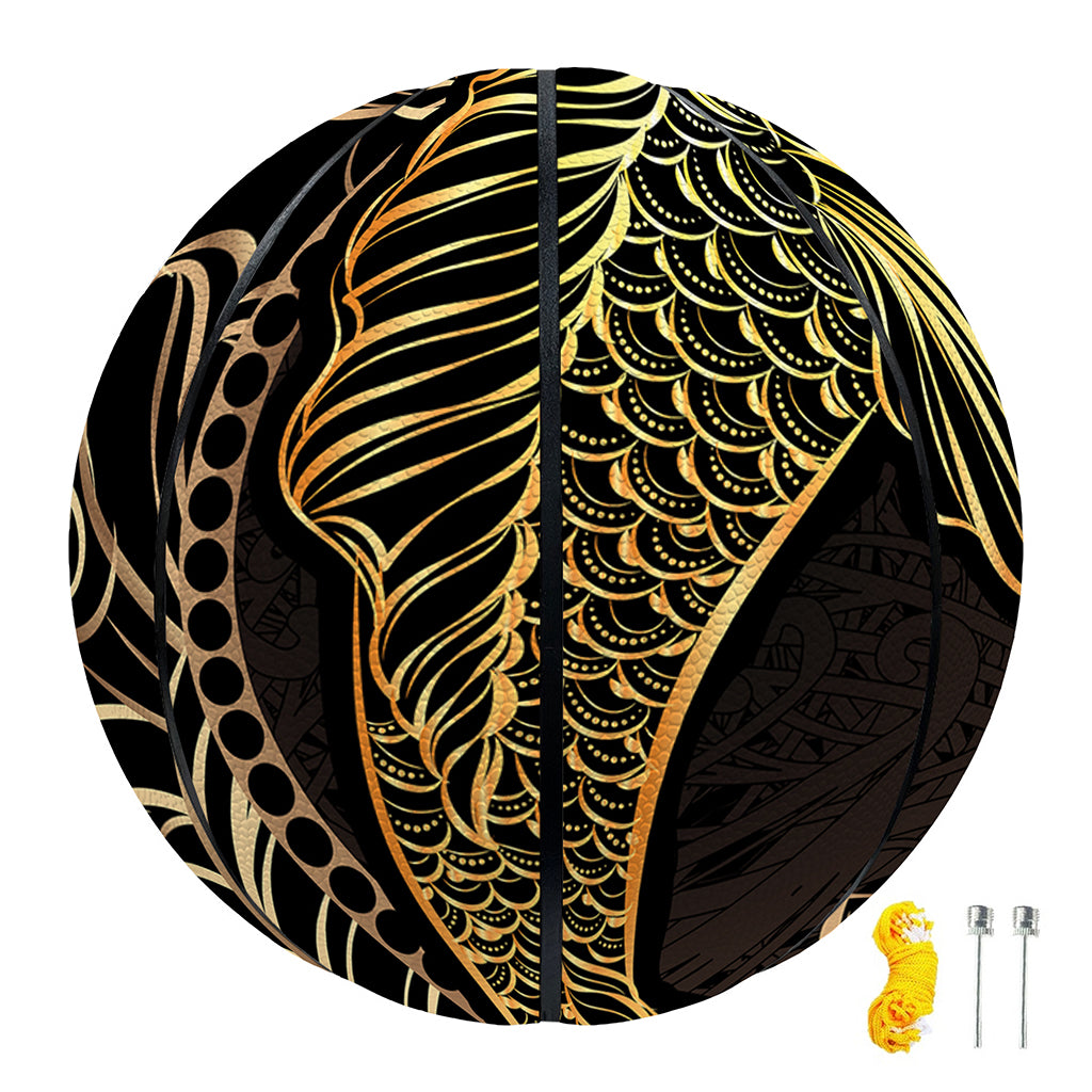 Gold Koi Carp Fish Print Basketball