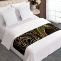 Gold Koi Carp Fish Print Bed Runner