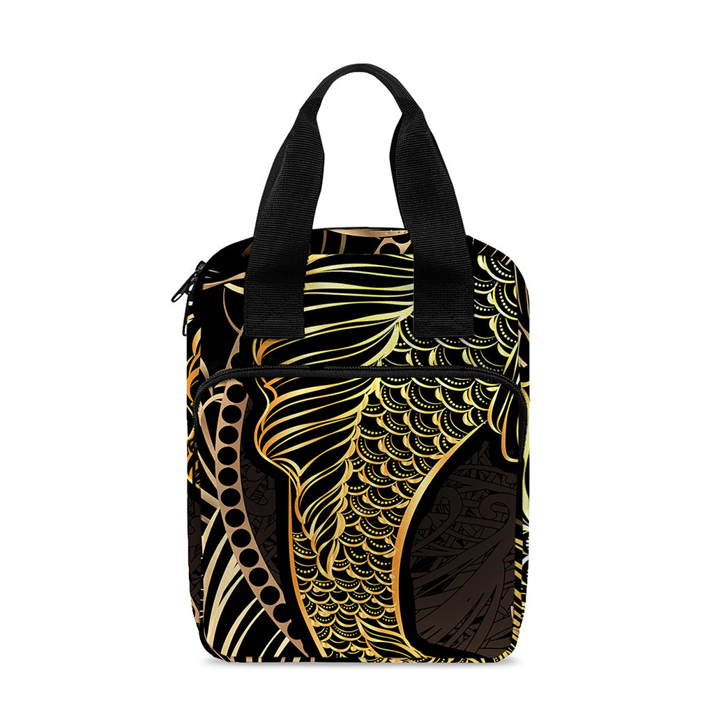 Gold Koi Carp Fish Print Bible Tote Bag