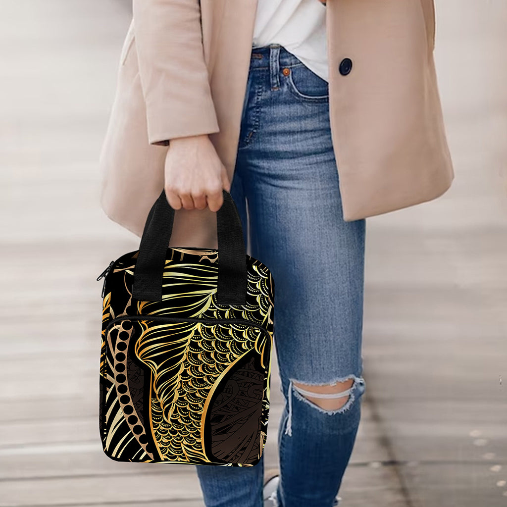 Gold Koi Carp Fish Print Bible Tote Bag