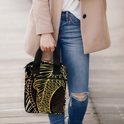 Gold Koi Carp Fish Print Bible Tote Bag