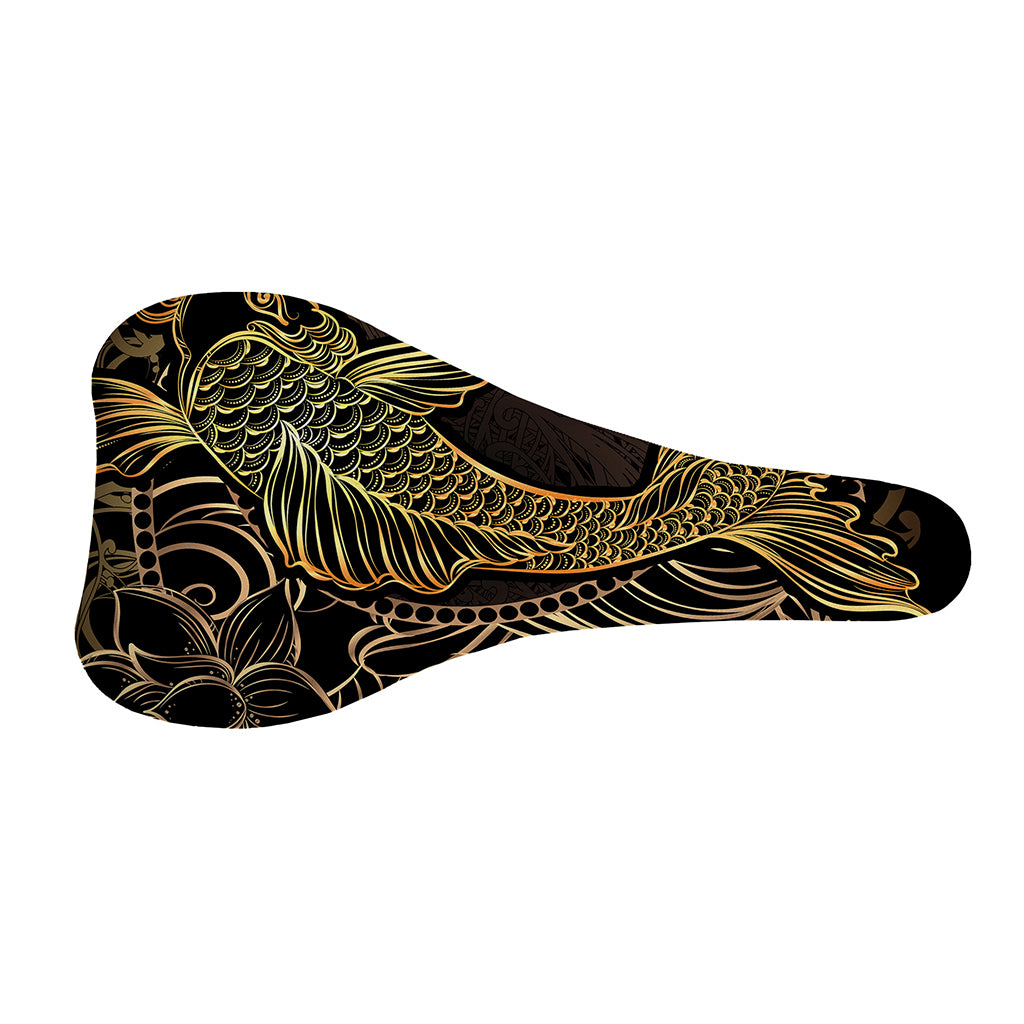 Gold Koi Carp Fish Print Bicycle Seat Cover