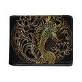 Gold Koi Carp Fish Print Bifold Wallet