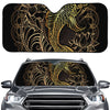 Gold Koi Carp Fish Print Car Windshield Sun Shade