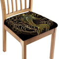 Gold Koi Carp Fish Print Chair Cushion Cover