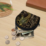 Gold Koi Carp Fish Print Coin Purse
