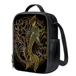 Gold Koi Carp Fish Print Crossbody Lunch Bag