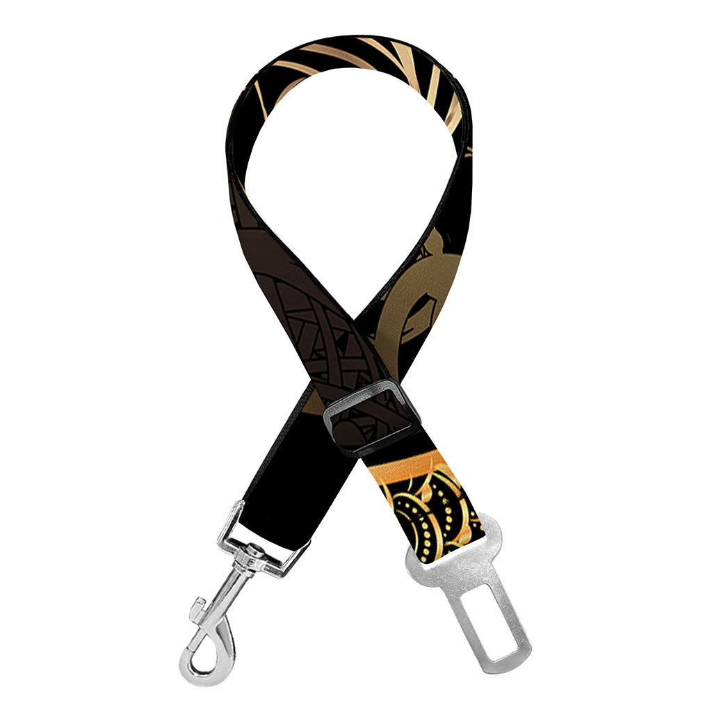 Gold Koi Carp Fish Print Dog Seat Belt