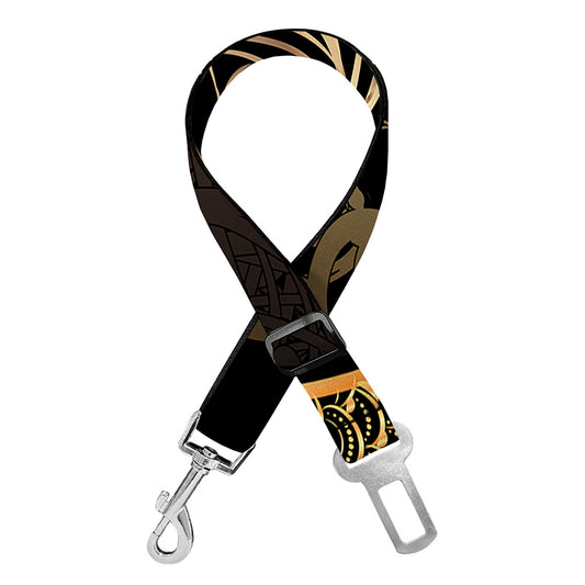Gold Koi Carp Fish Print Dog Seat Belt