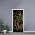 Gold Koi Carp Fish Print Door Sticker