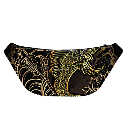 Gold Koi Carp Fish Print Fanny Pack