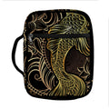 Gold Koi Carp Fish Print Front Pocket Bible Bag