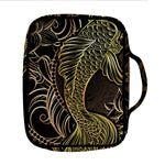 Gold Koi Carp Fish Print Front Pocket Bible Bag