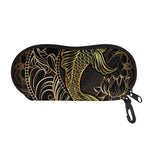 Gold Koi Carp Fish Print Glasses Case