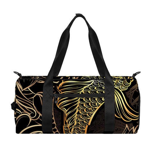 Gold Koi Carp Fish Print Gym Bag