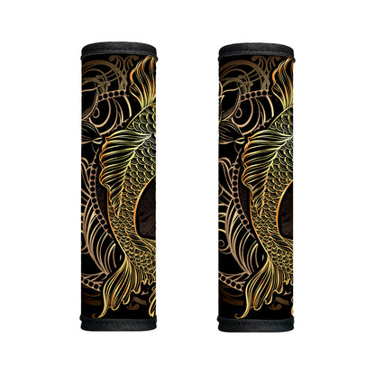 Gold Koi Carp Fish Print Handle Covers