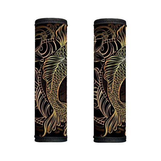 Gold Koi Carp Fish Print Handle Covers